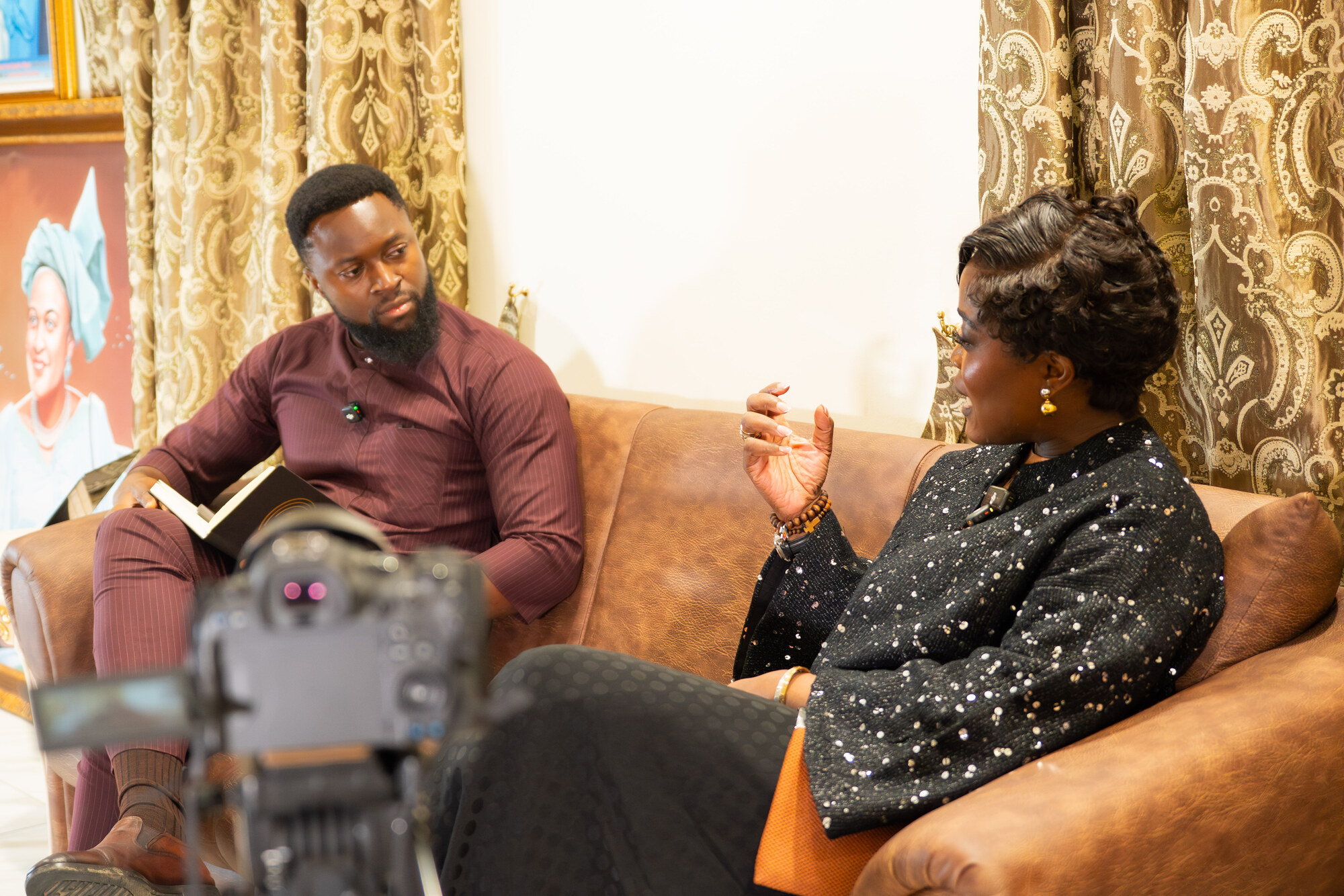 Dr. Adaeze Oreh in discussion during a health-sector working engagement.