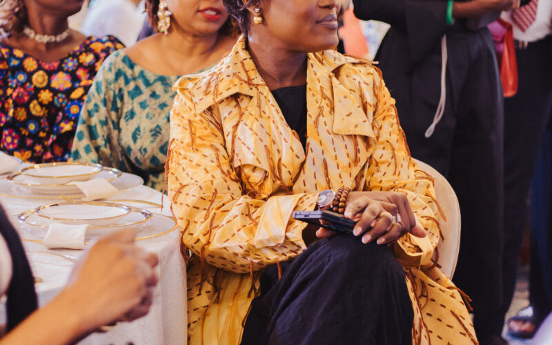 Dr. Adaeze Oreh with guests at a formal ceremony