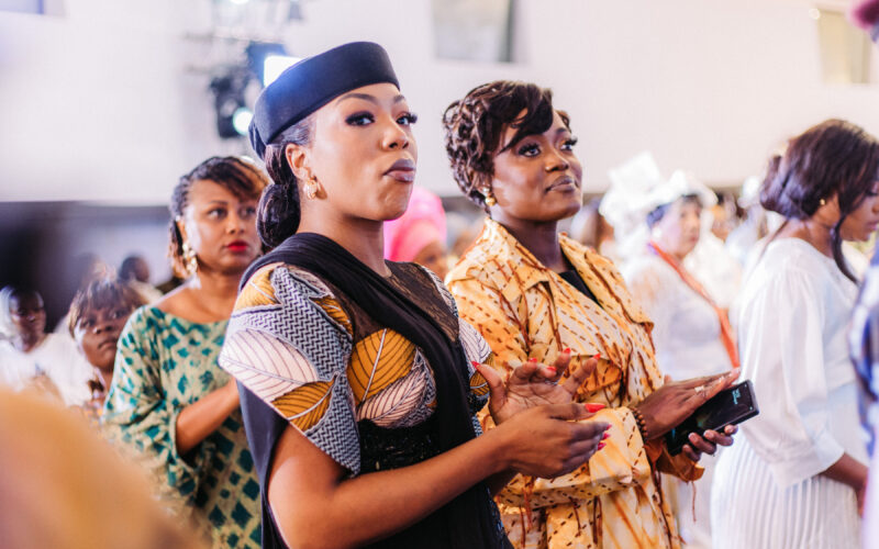 Dr. Adaeze Oreh in conversation at a formal ceremony